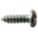 SHEET METAL SCREW, SIZE #6, ⅜ IN L, STEEL, ZINC PLATED, PAN, SMS, COMBO SLOTTED/PHILLIPS, 100 PK