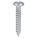 SHEET METAL SCREW, SIZE #8, 1 IN L, STEEL, ZINC PLATED, PAN, SMS, COMBO SLOTTED/PHILLIPS, 100 PK