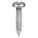 SHEET METAL SCREW, SIZE #8, ¾ IN L, STEEL, ZINC PLATED, PAN, SMS, COMBO SLOTTED/PHILLIPS, 100 PK