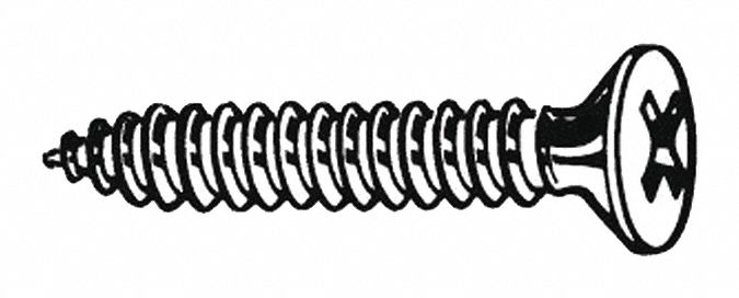 Tapping Sheet Metal Screw #12 3 in PK100