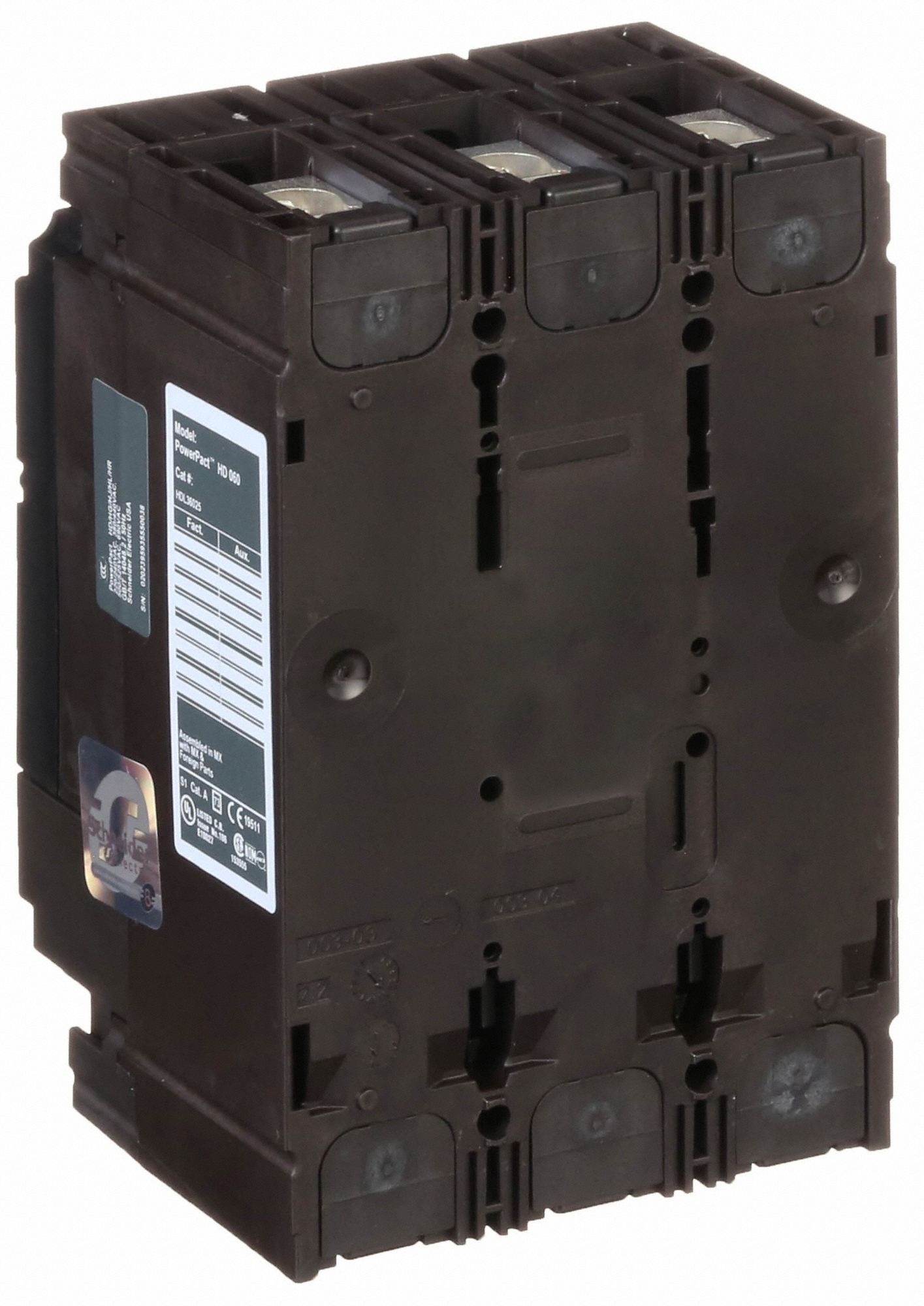 SQUARE D Molded Case Circuit Breaker 25 A Amps, 25kA at 240V AC, Fixed