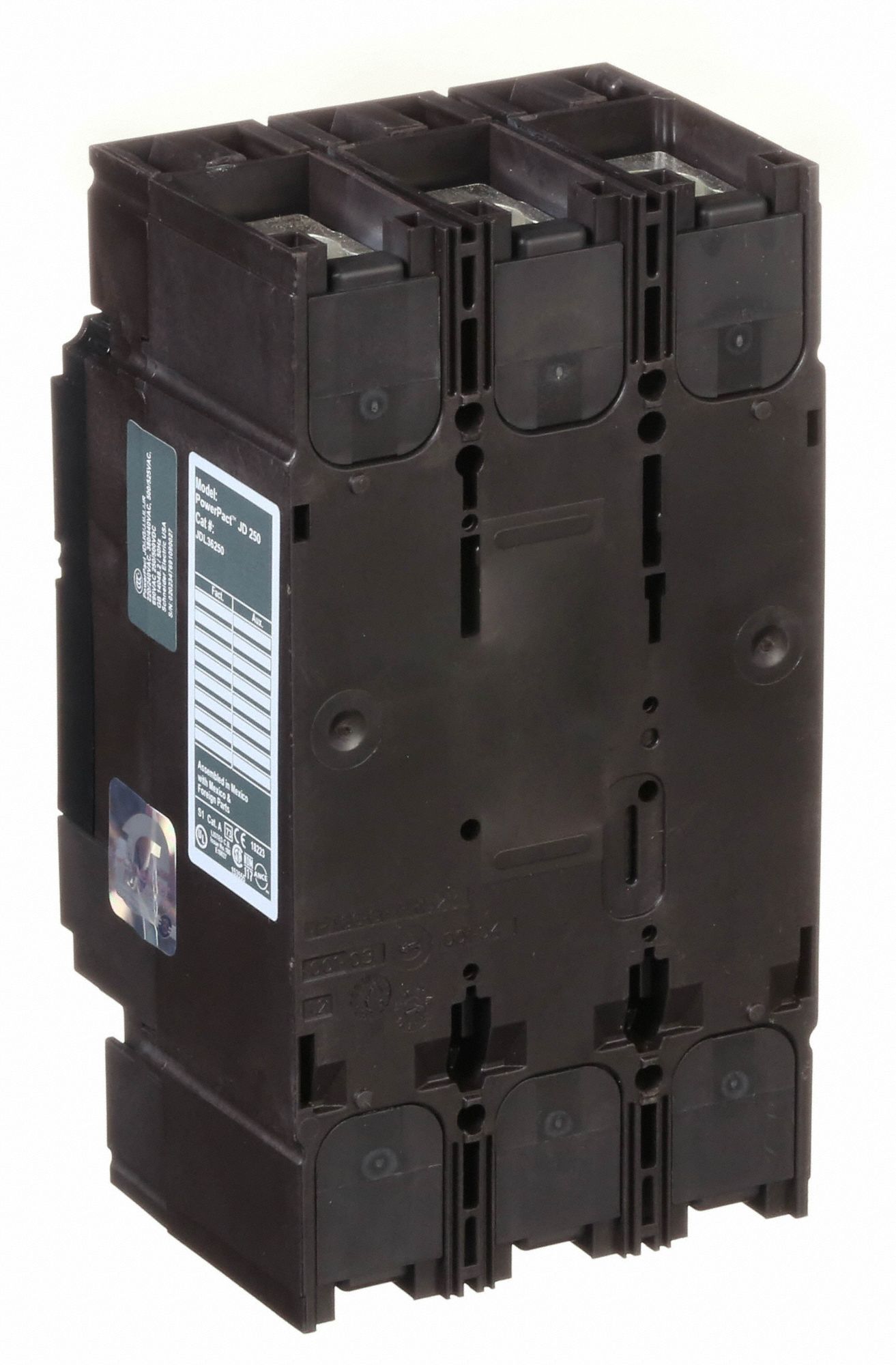SQUARE D Molded Case Circuit Breaker 250 A Amps, 25kA at 240V AC, Adj, Line/Load Lug, ABC