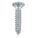 TAPPING SHEET METAL SCREW, SIZE #14, 1¼ IN L, STEEL, ZINC PLATED, FLAT, PHILLIPS, 100 PK