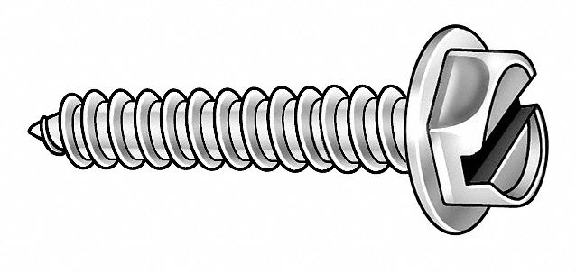 Self-Piercing Screw, PK 143 - Grainger