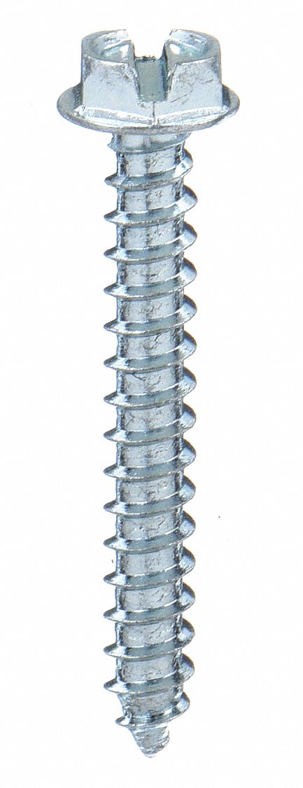 Scrw Sz #6, Zinc, 1/2"L, PK2000