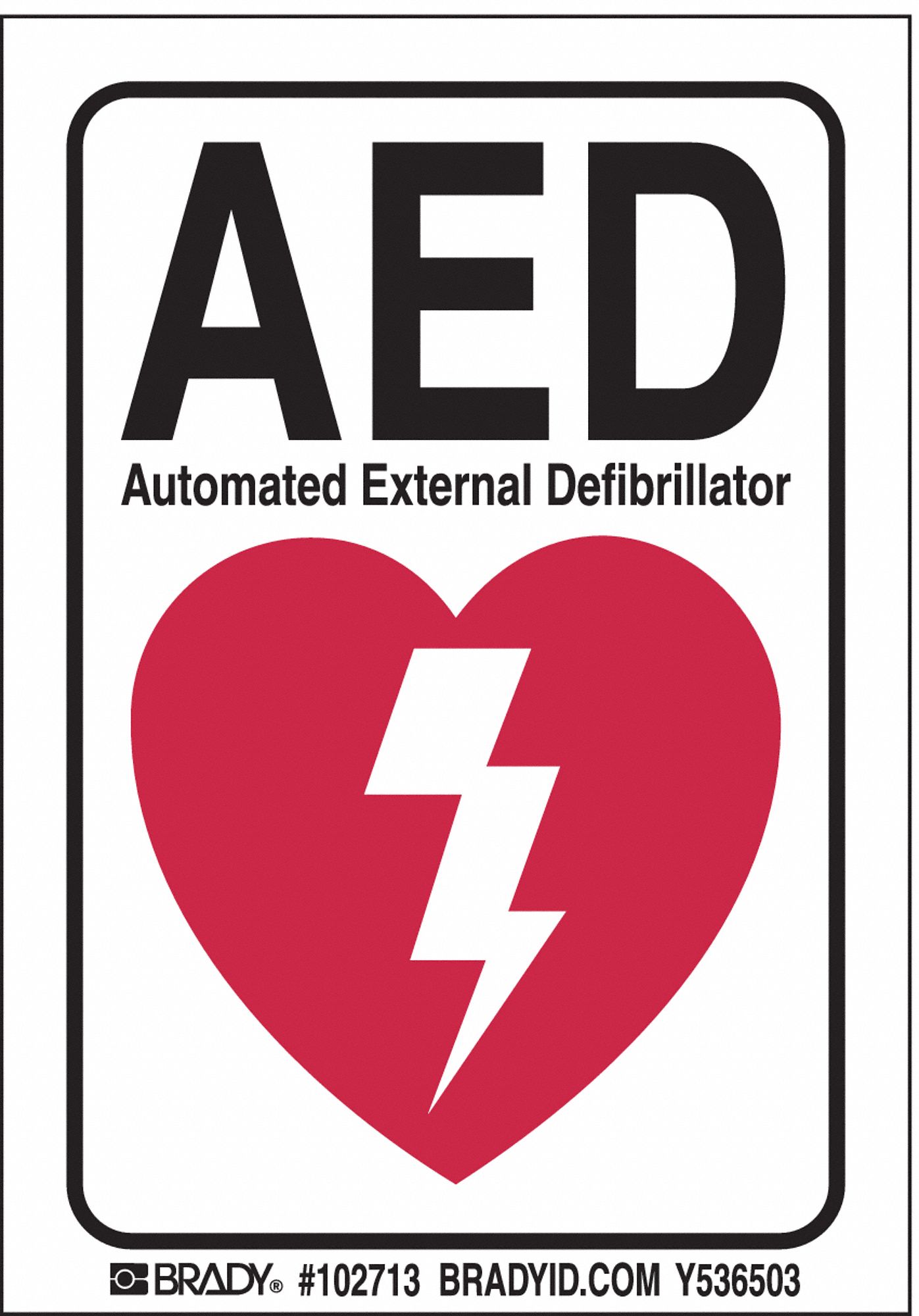 CAUTION SIGN, ADHESIVE MOUNT, NOT RETROREFLECTIVE, 0.01 IN THICK