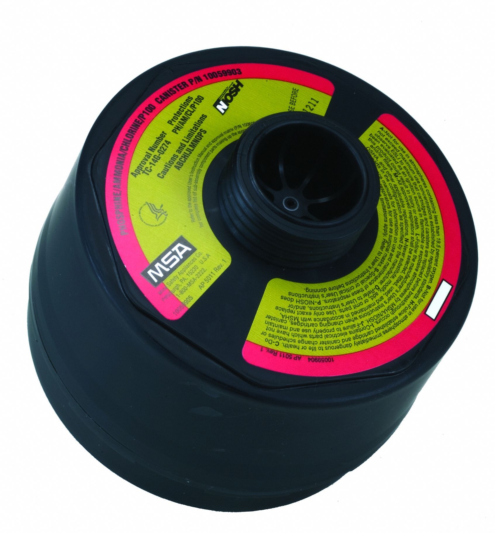 Mask Canister: Ammonia