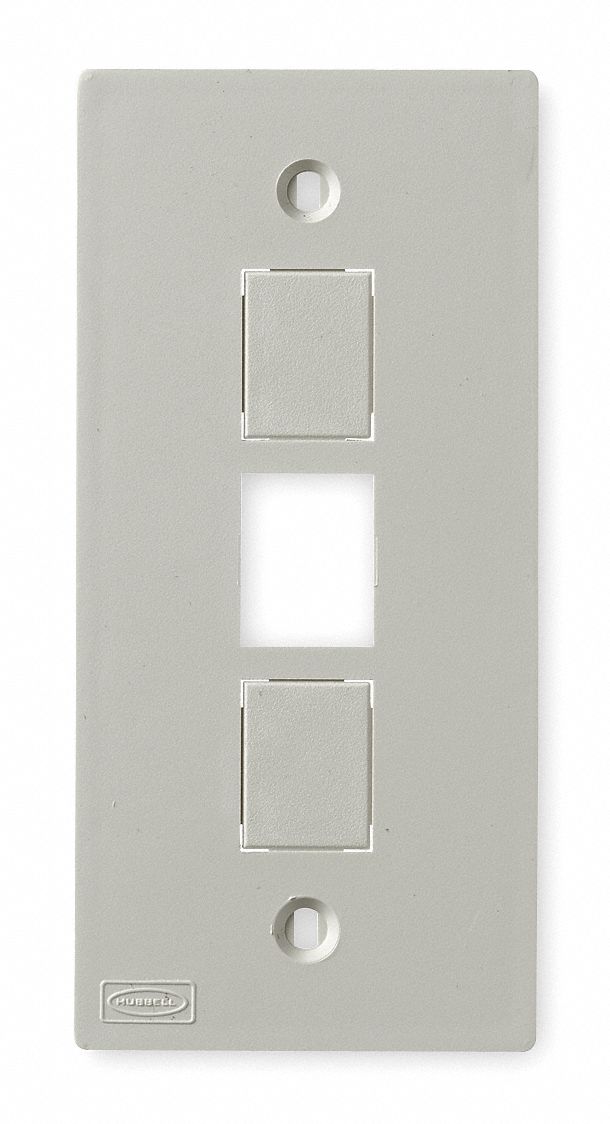 Three-Jack Faceplate White PVC Plates