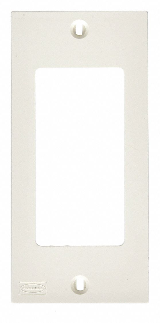 STYLE LINE FACEPLATE, FOR KP SERIES, PLASTIC, WHITE, 1 GANG