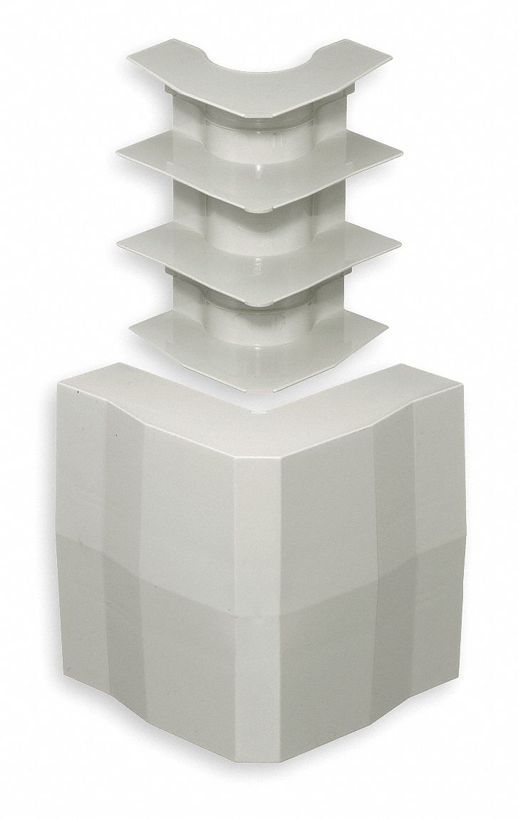 External Elbow Base and Cover White