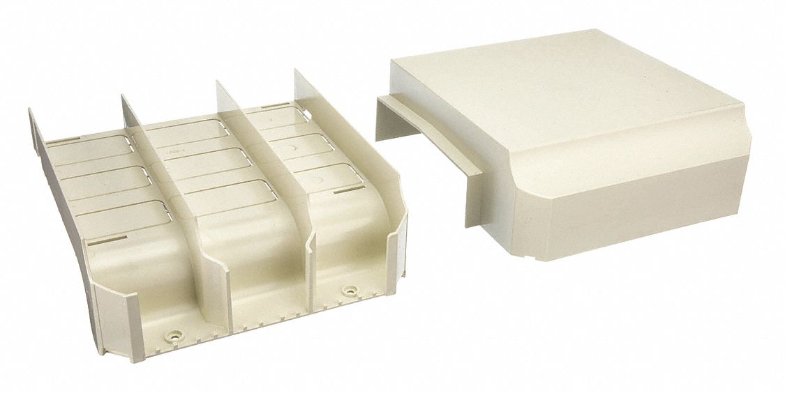 TEE BASE AND COVER, SUPER BASE-TRAK, PLASTIC, OFF WHITE