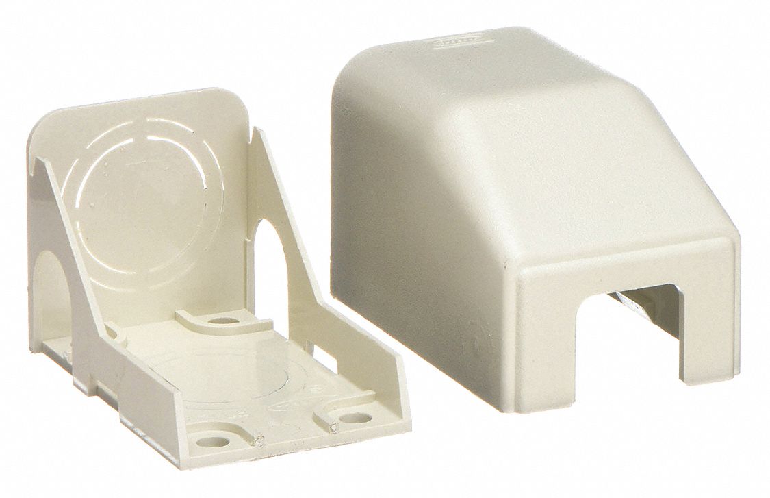 CEILING ADAPTER, PREMISE-TRAK, PLASTIC, OFF WHITE