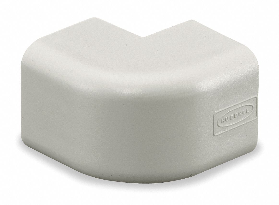 EXTERNAL ELBOW COVER, PREMISE-TRAK, PLASTIC, OFF WHITE