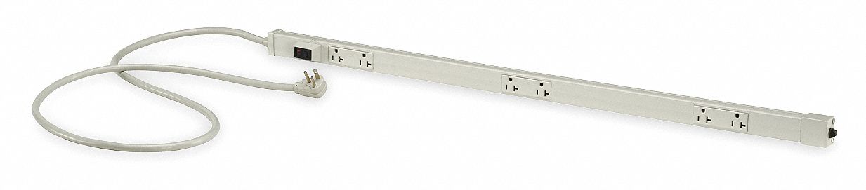 Outlet Strip White 36 in 6 Outlets