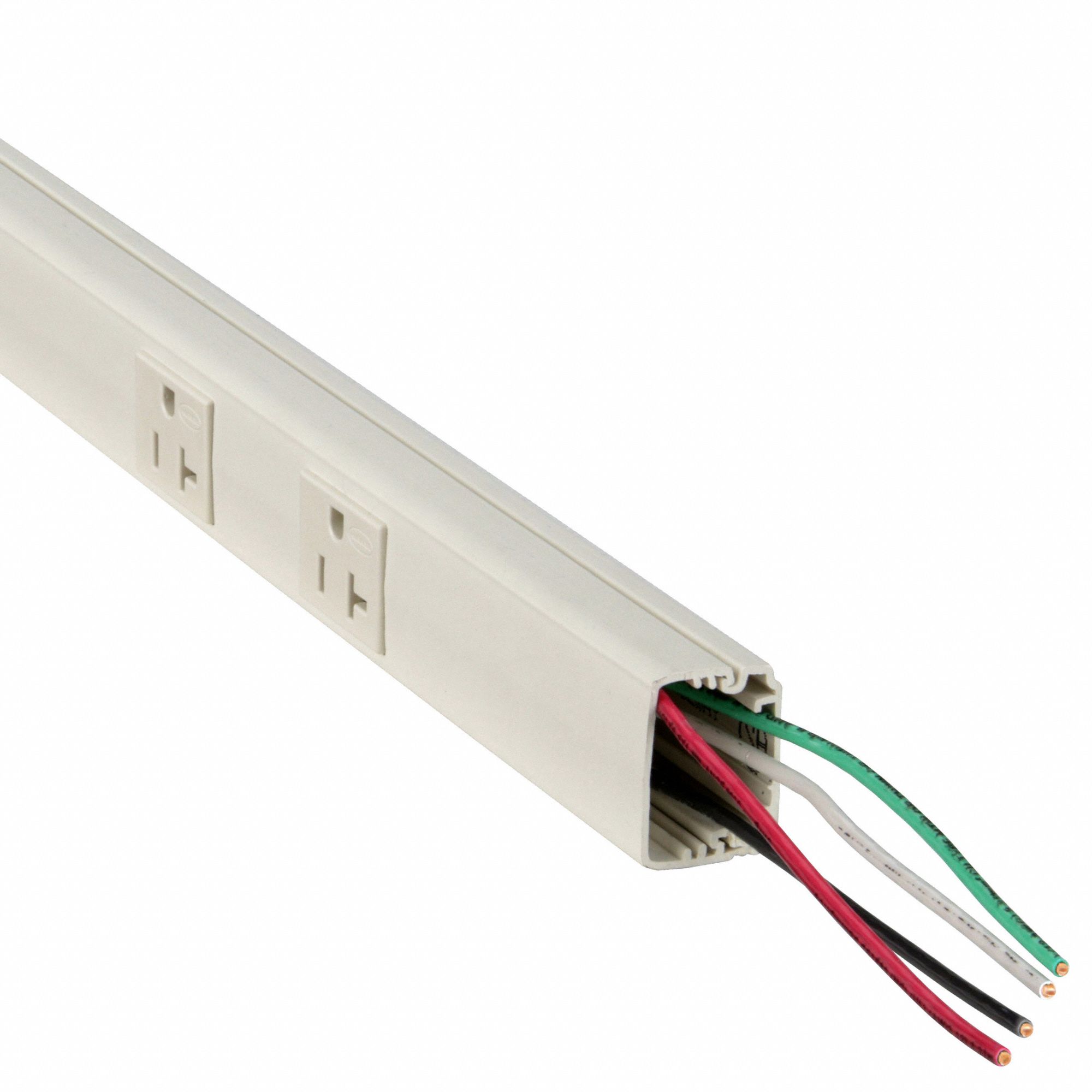 2 Circuits, 12 Outlets, Prewired Raceway 1MBW2PT206212 Grainger