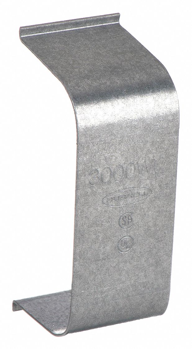 Wire Clip, Gray, Steel, Clips