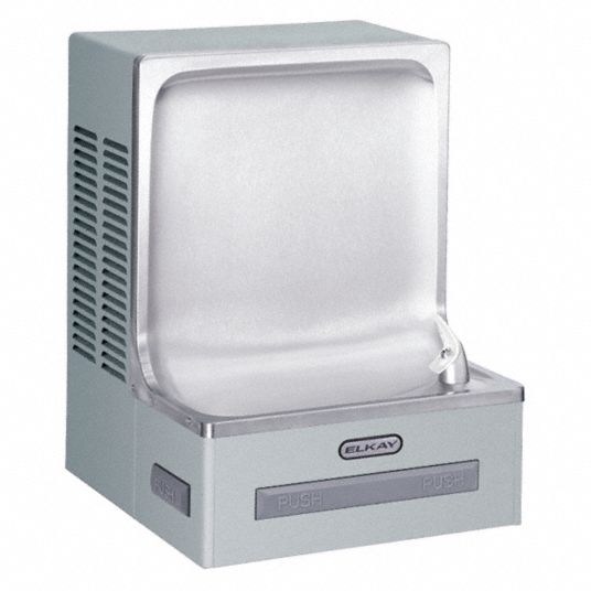 ELKAY Single Drinking Fountain OnWall, Refrigerated, 23 7/8 in Ht