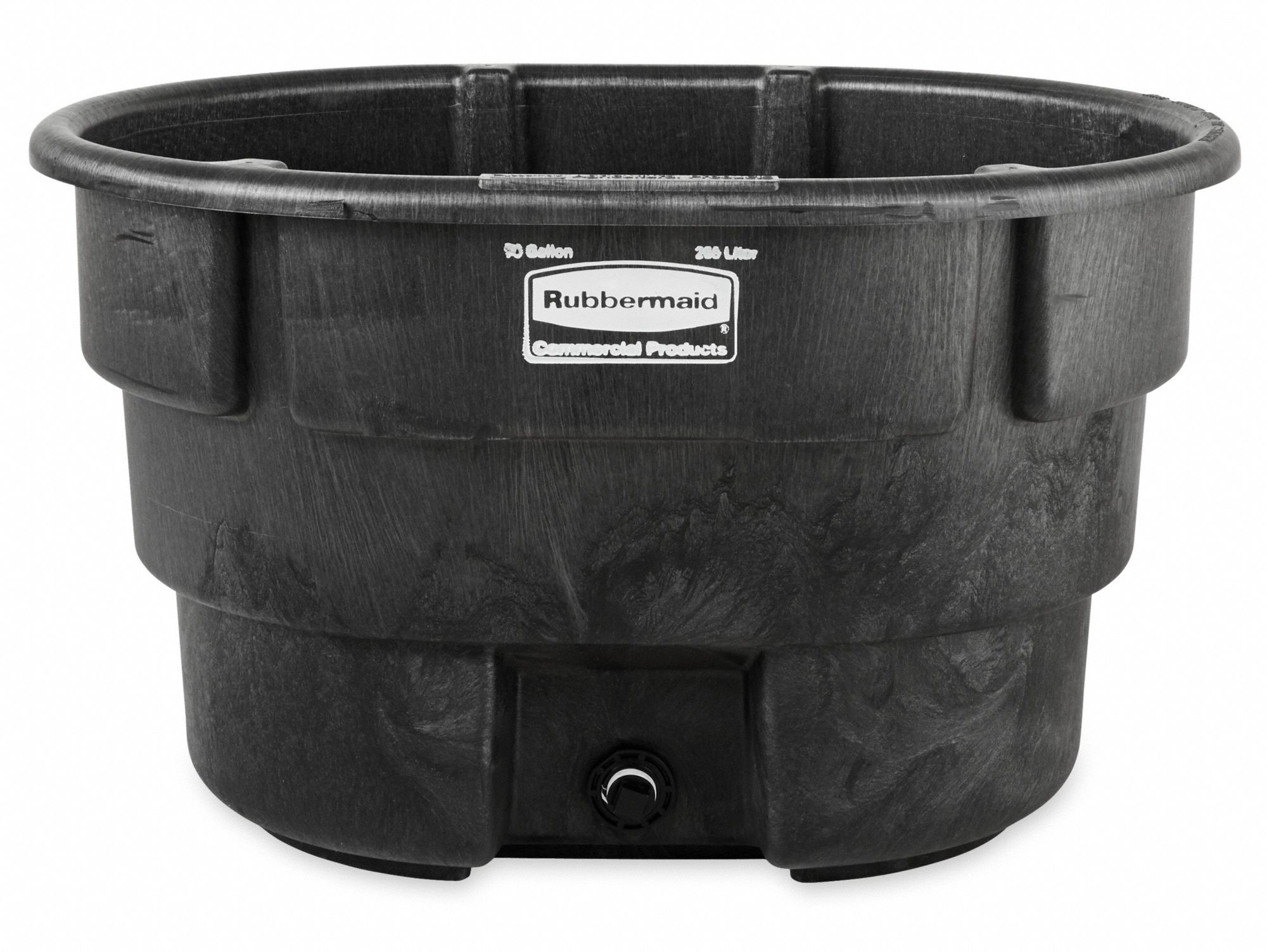 RUBBERMAID COMMERCIAL PRODUCTS Stock Tank 1MDB8FG424400BLA Grainger