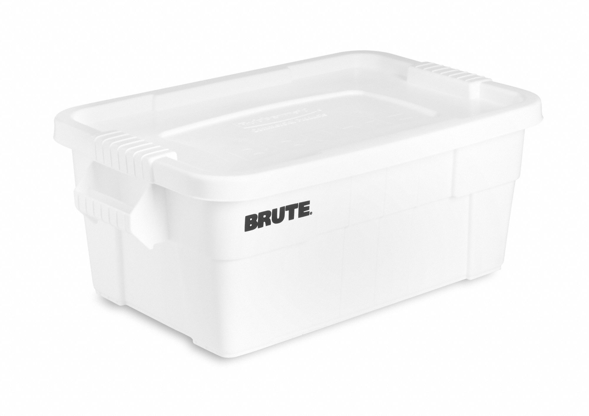 Rubbermaid 14 Gallon Brute Tote with Lid FG9S3000WHT - 27-1/2 x 16-3/4 x  10-3/4 - White - Pkg Qty 6