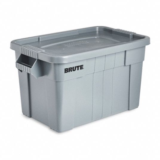 Brute 20-Gal. Storage Tote in Gray