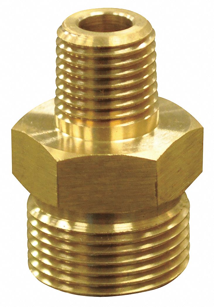 QUICK-CONNECT PLUG, 300 °  F, BRASS, 3,650 PSI, 1/4 IN (M) X 22 MM