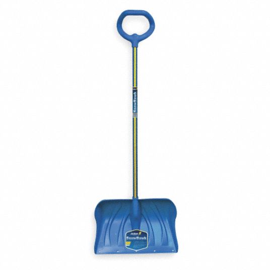 Snow Shovel, Poly Blade Material, 20" Blade Width, 131/2" Blade Height
