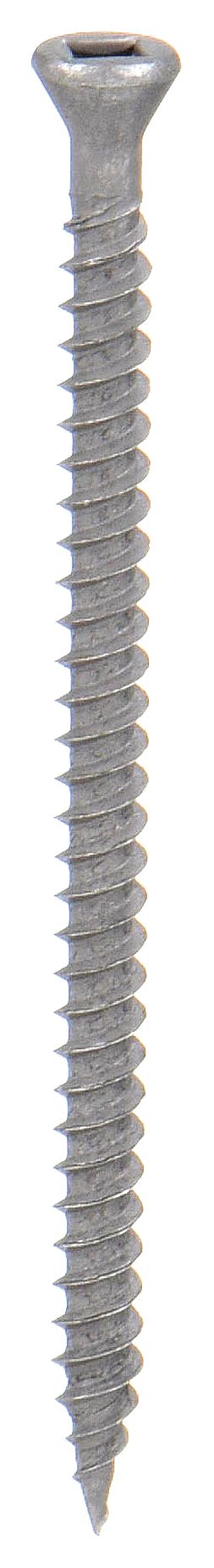 Wood Screw: #6 Size, 2 1/8 in Lg, Steel, Phosphate, Square, 181 PK