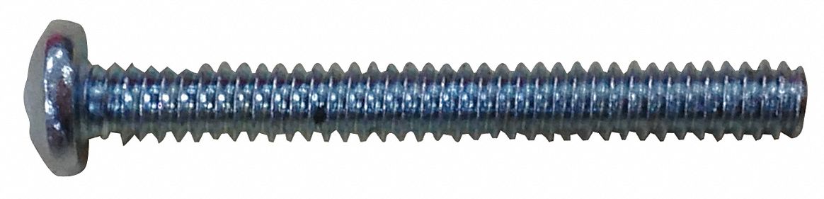 GRAINGER APPROVED Tornillo de Máquina 832 , Estilo de la Cabeza Redondo , Acabado Sencilla