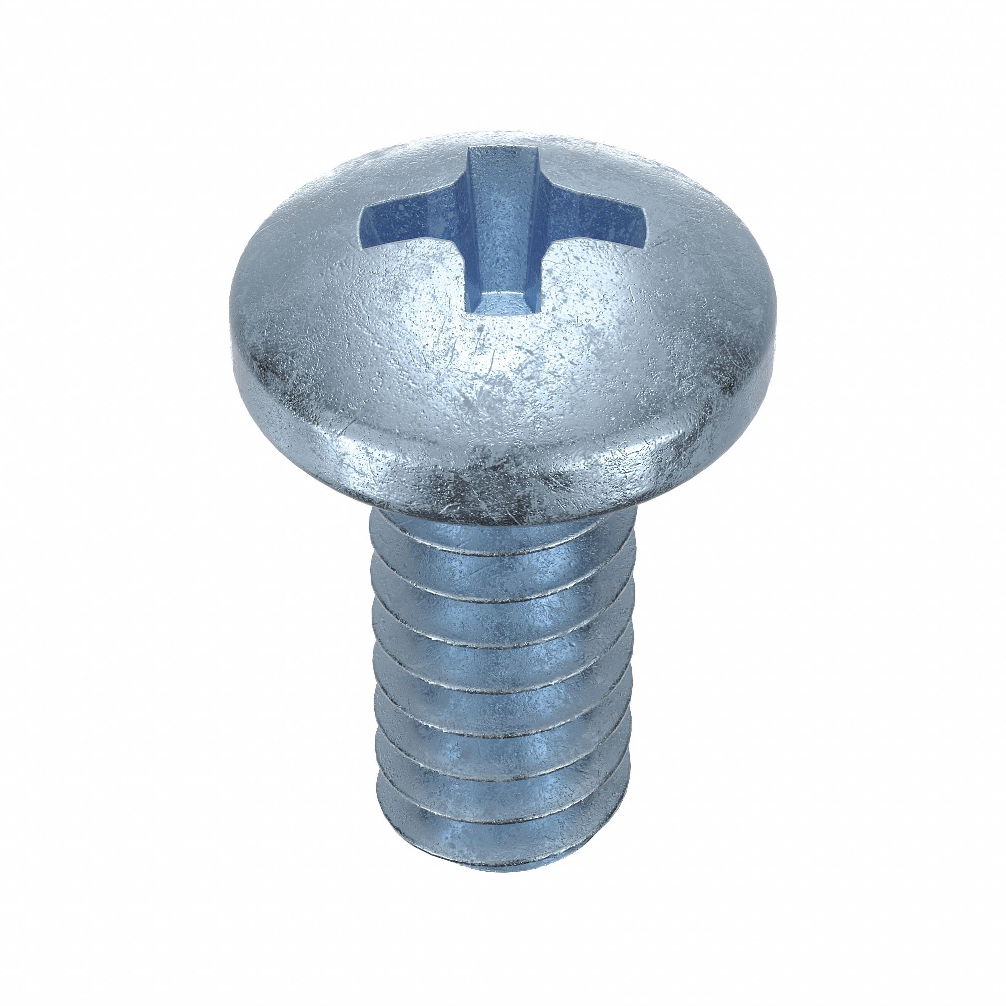 MACHINE SCREW, #4-40 THREAD, ¼ IN L, STEEL, ZINC PLATED, PAN, PHILLIPS, ASME B18.6.3, 100 PK