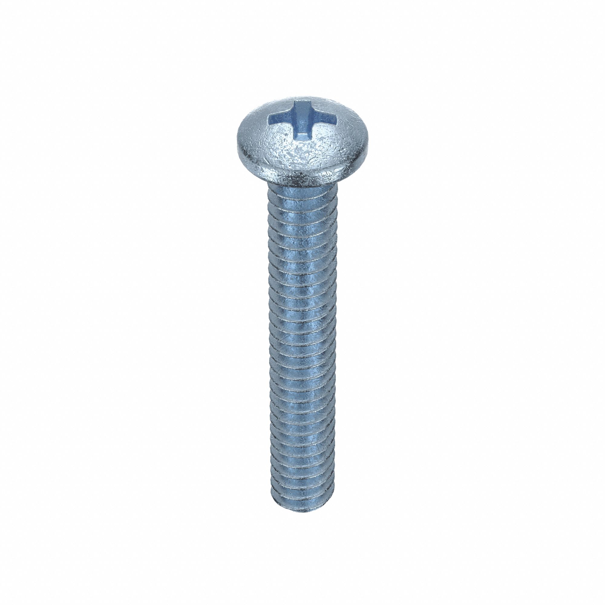 MACHINE SCREW, #4-40 THREAD, ¾ IN L, STEEL, ZINC PLATED, PAN, PHILLIPS, ASME B18.6.3, 100 PK