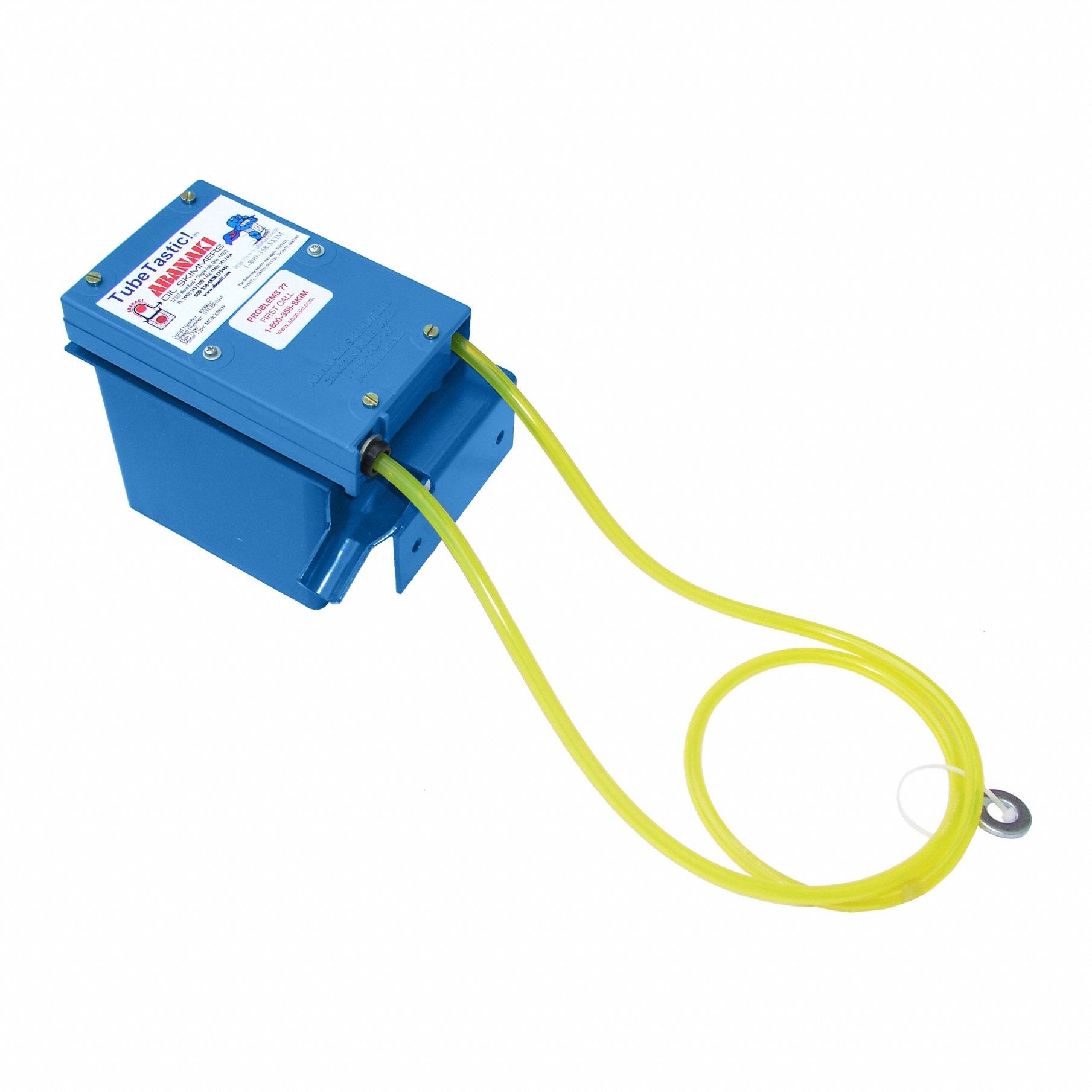 Oil Skimmer: Tube, 1.5 gph, 24 in Reach, Polymer Housing