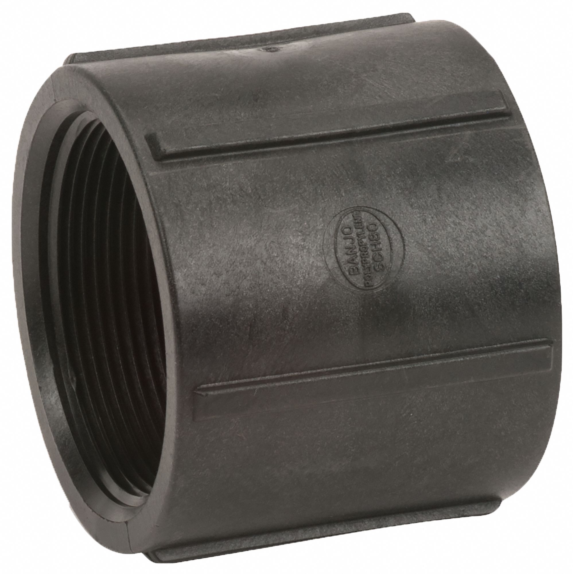 GRAINGER APPROVED Coupling 3 in x 3 in Pipe Size, Schedule 80, Female