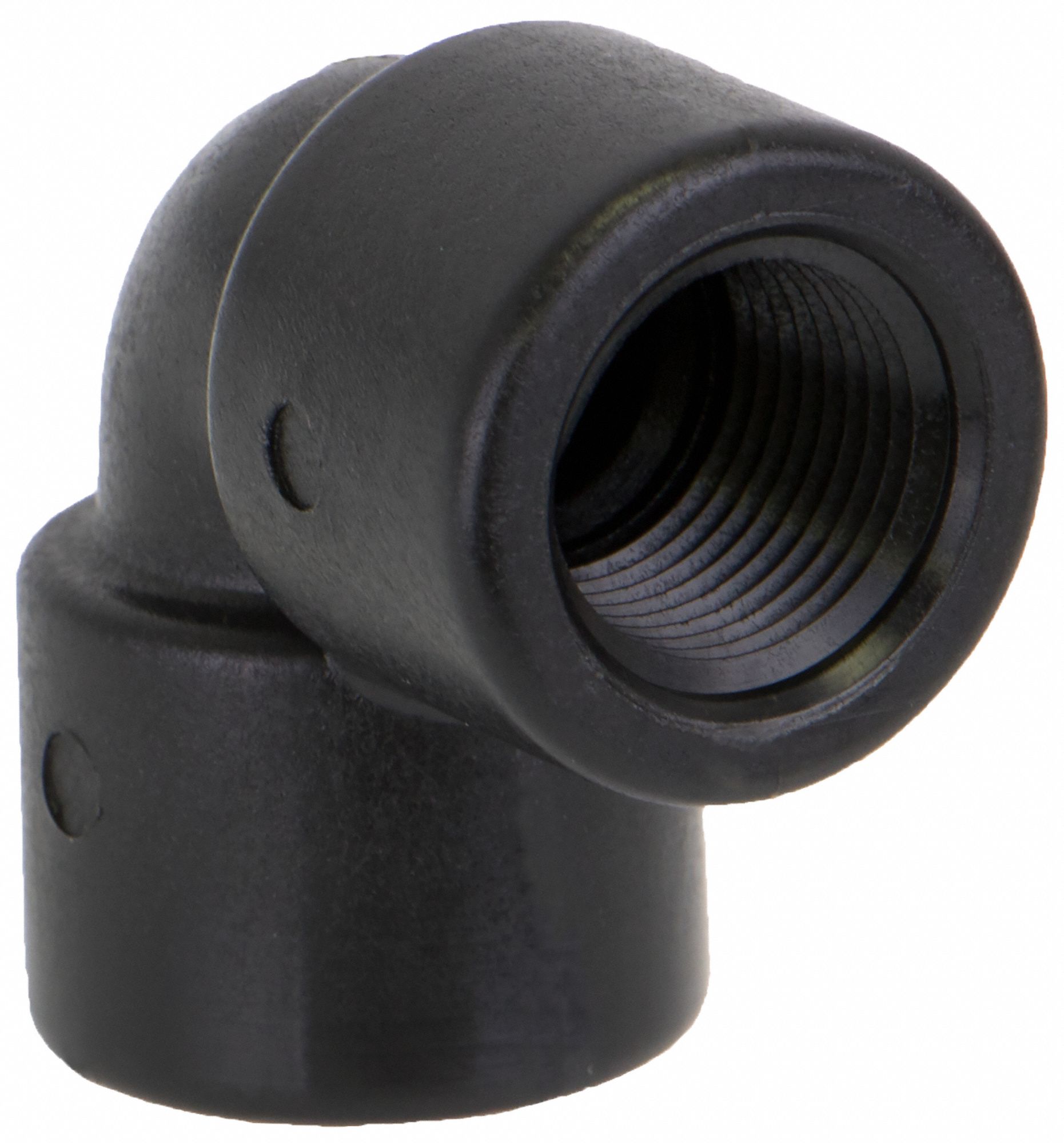 Pipe Elbow: 90° Elbow, 3/8 in x 3/8 in Fitting Pipe Size, Schedule 80, Female NPT x Female NPT
