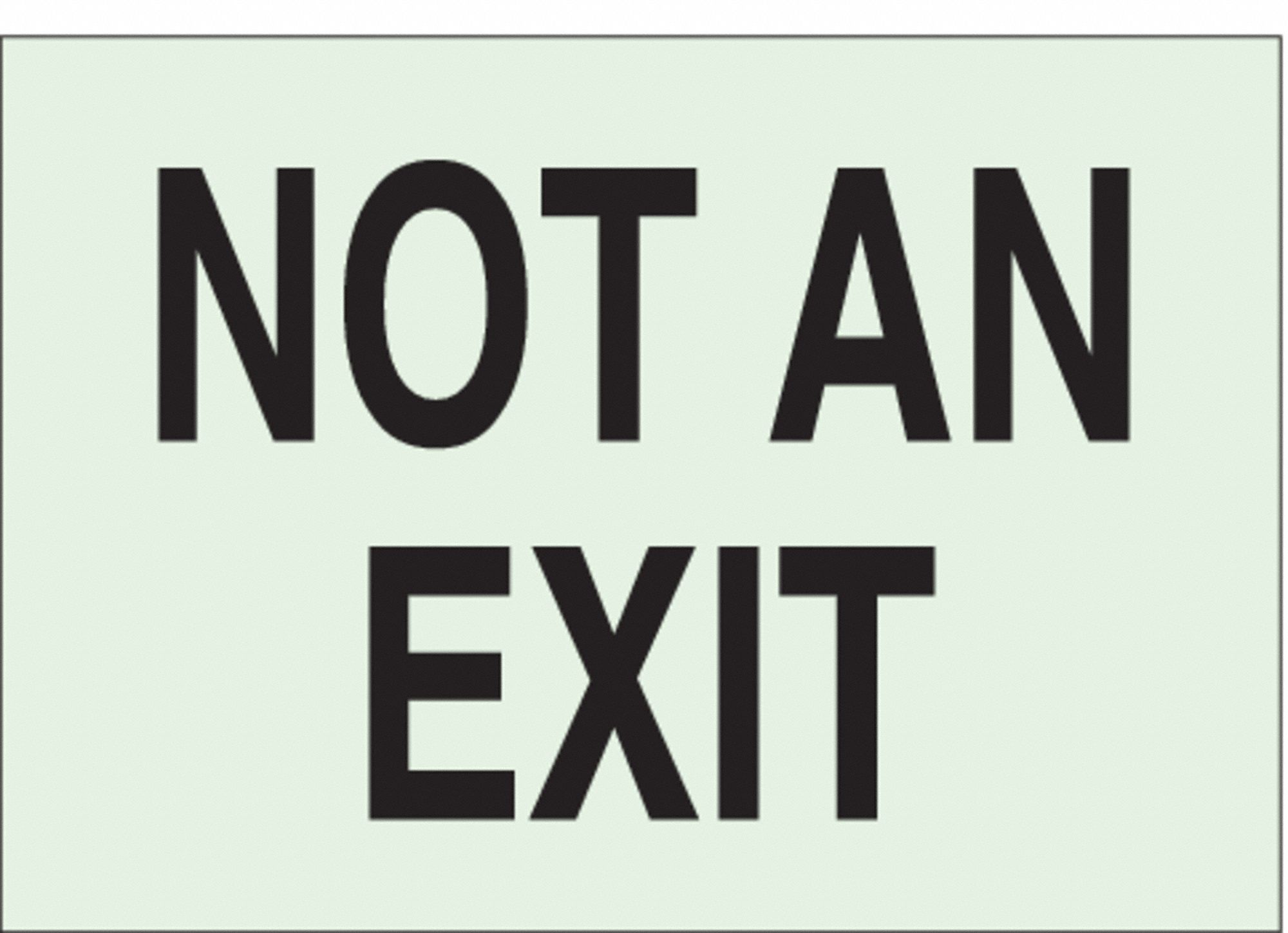 Exit Sign, Not An Exit, 10"x14"