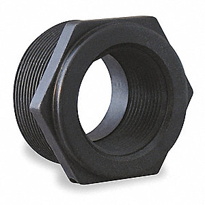 GRAINGER APPROVED RB038-025 Reducing Bushing,3/8 x 1/4 In,Poly,Black 