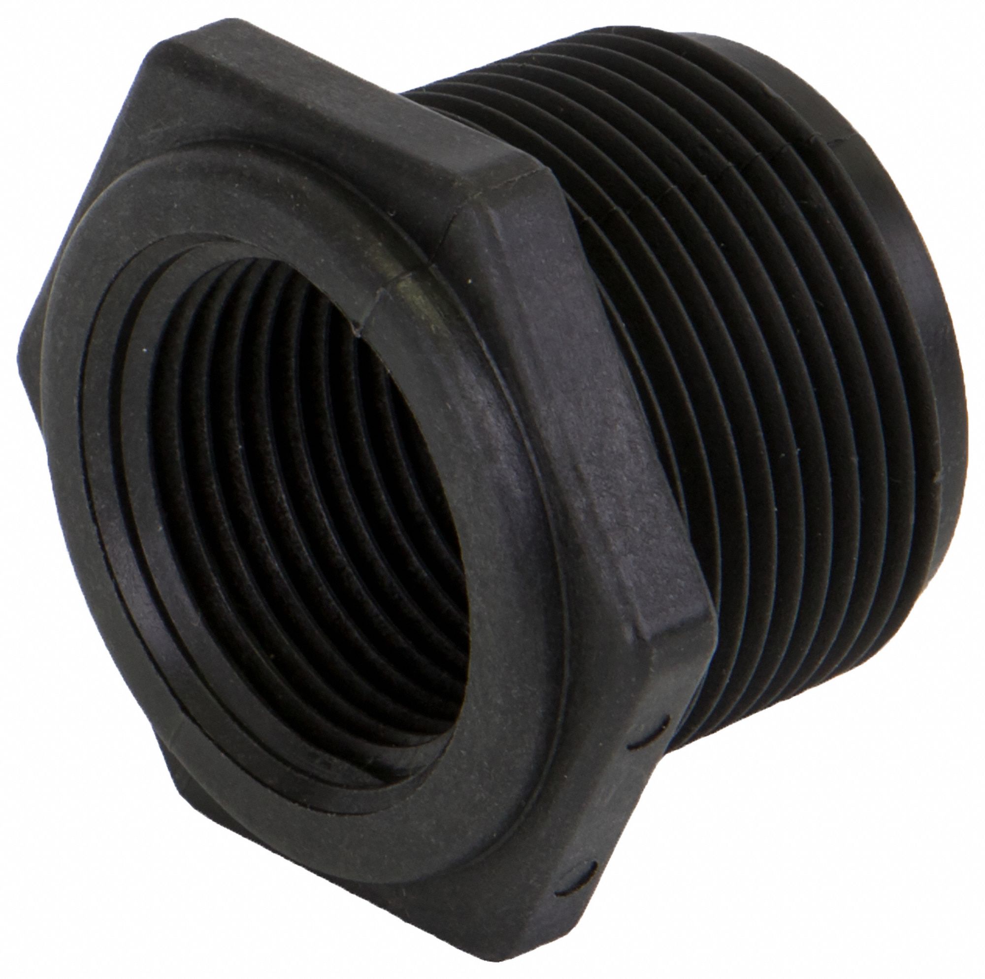 GRAINGER APPROVED 1 1/4 in x 1 in Reducing Bushing, Polypropylene, Max