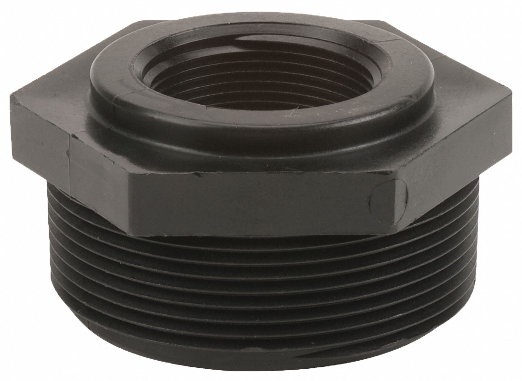 GRAINGER APPROVED 3 in x 1 1/2 in Reducing Bushing, Polypropylene, Max