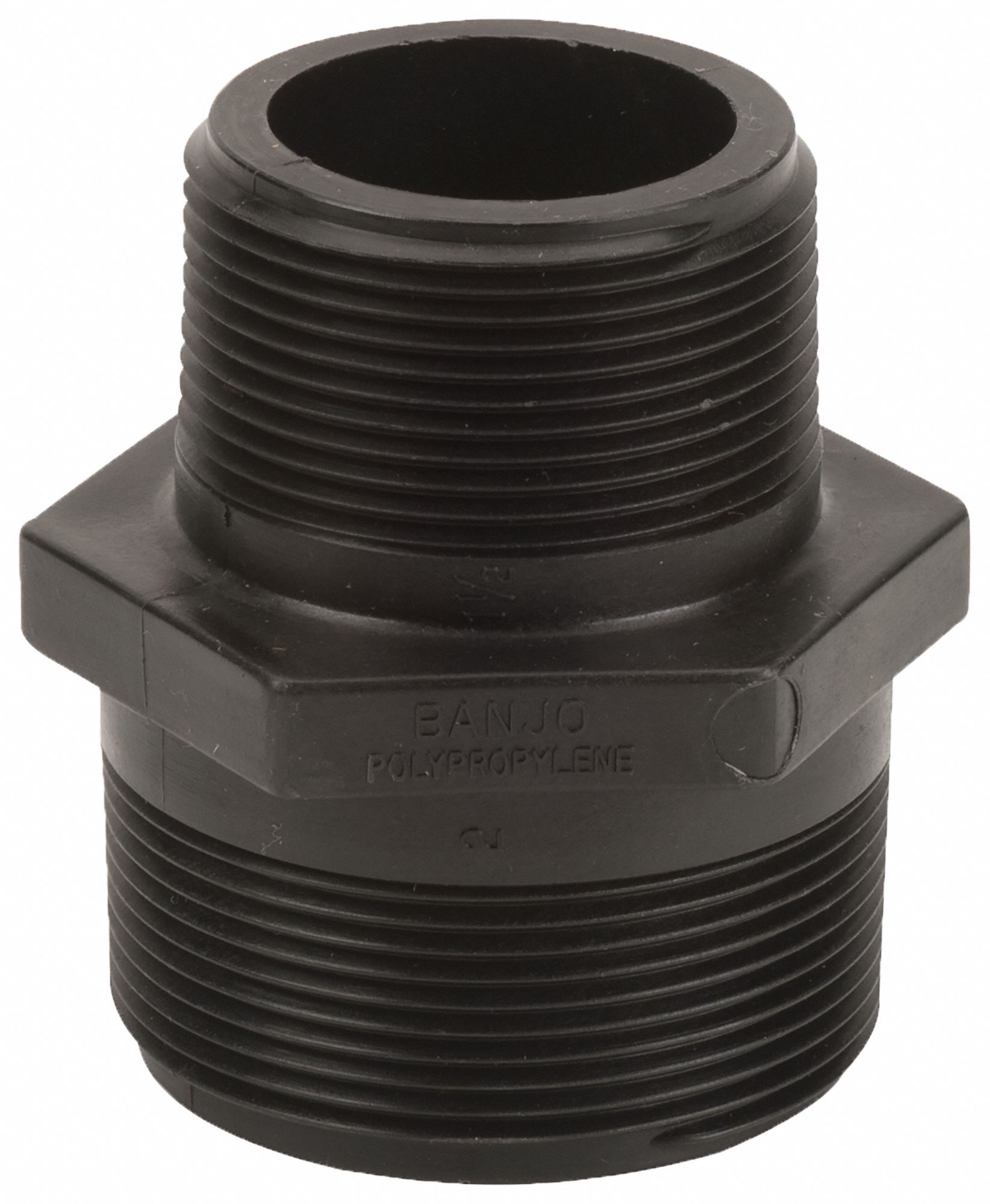 Grainger Approved 2 In X 1 1 2 In Reducing Nipple Polypropylene Max Pressure 150 Psi Black 1mkf1 Rn0 150 Grainger