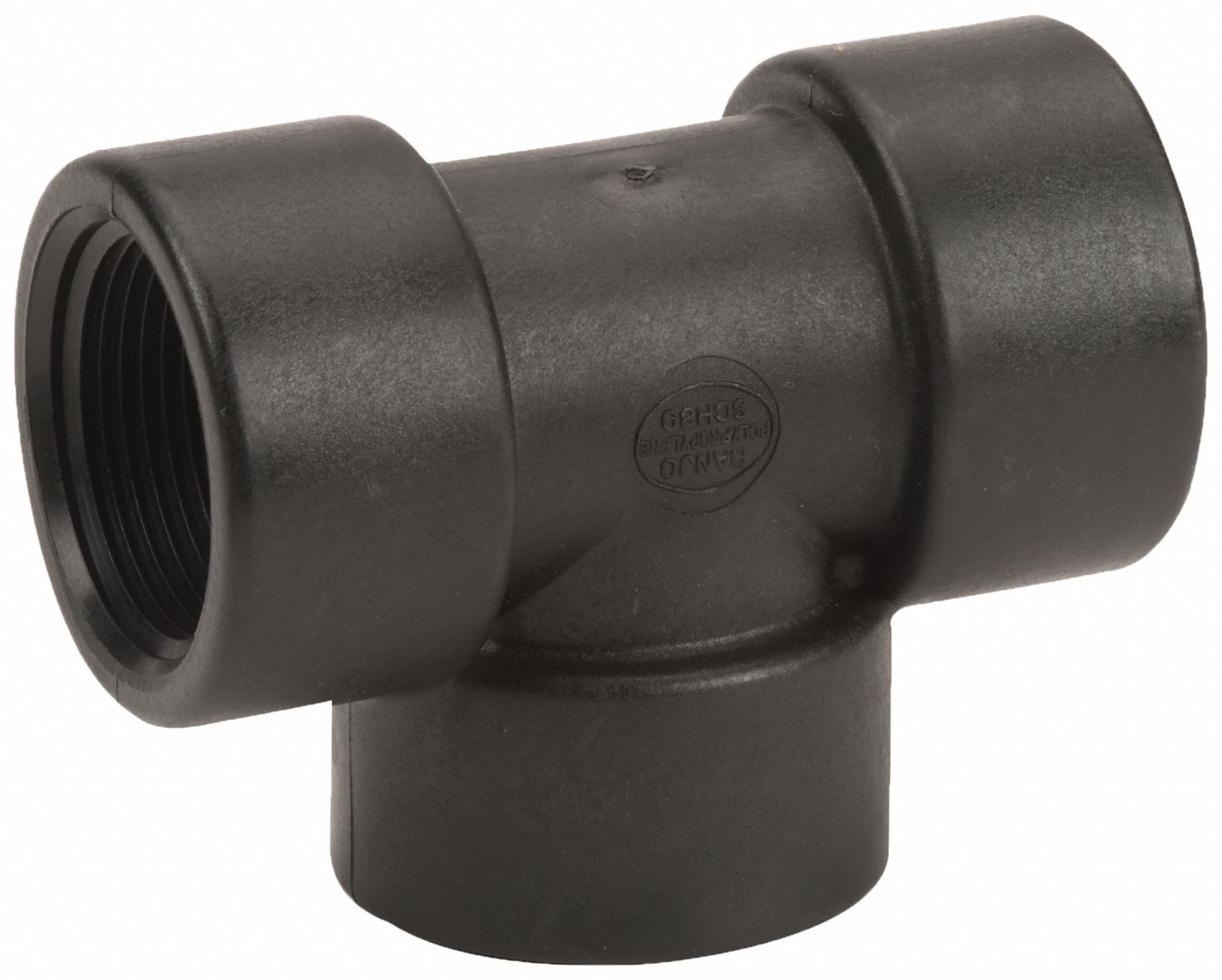 GRAINGER APPROVED 11/4 in Tee, Polypropylene, Max. Pressure 150 psi