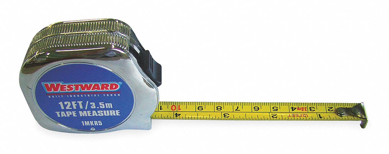 Tape Measure 1/2 x12 ft Carbon Steel