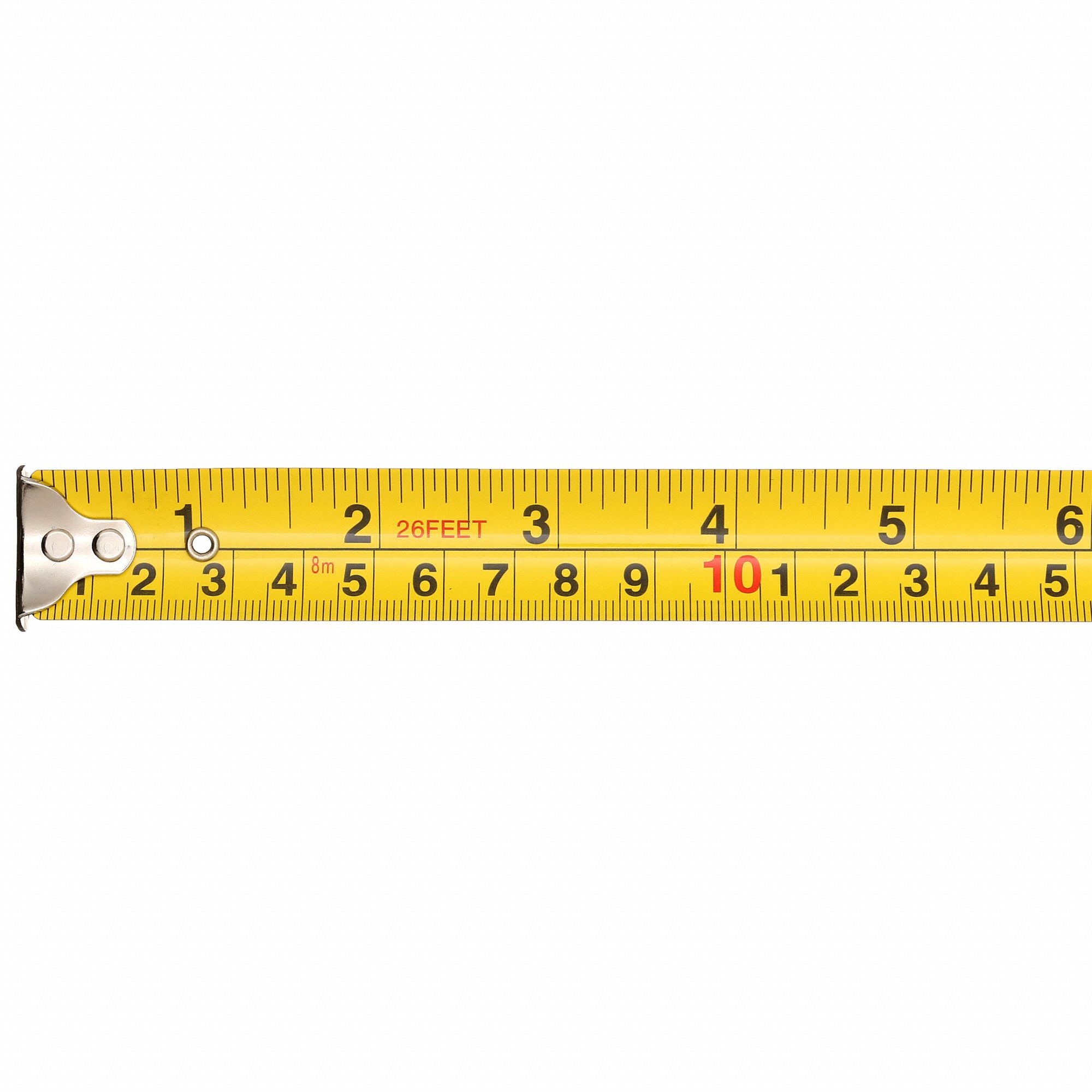 WESTWARD Tape Measure: 26 ft Blade Lg, 1 in Blade Wd, in/ft/mm, Closed ...