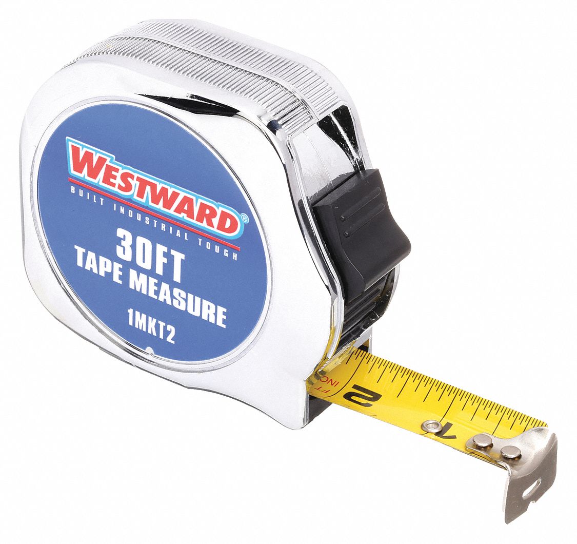 MEASURING TAPE,35 FT,CHROME,THUMB L