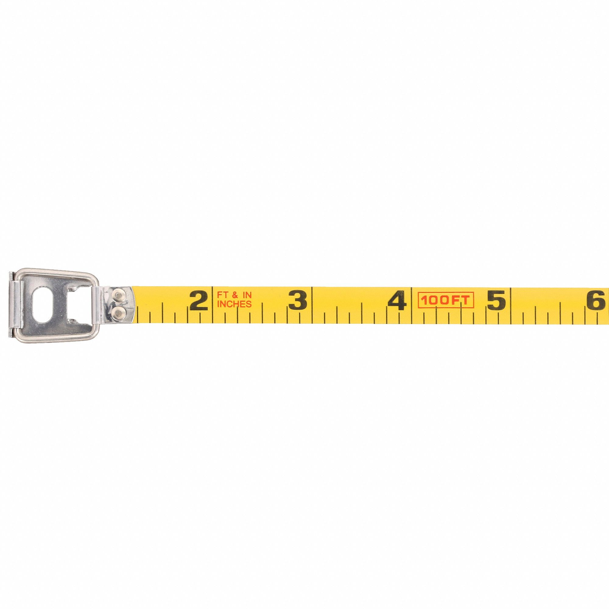 WESTWARD Long Tape Measure: 100 ft Blade Lg, 3/8 in Blade Wd, in/ft ...