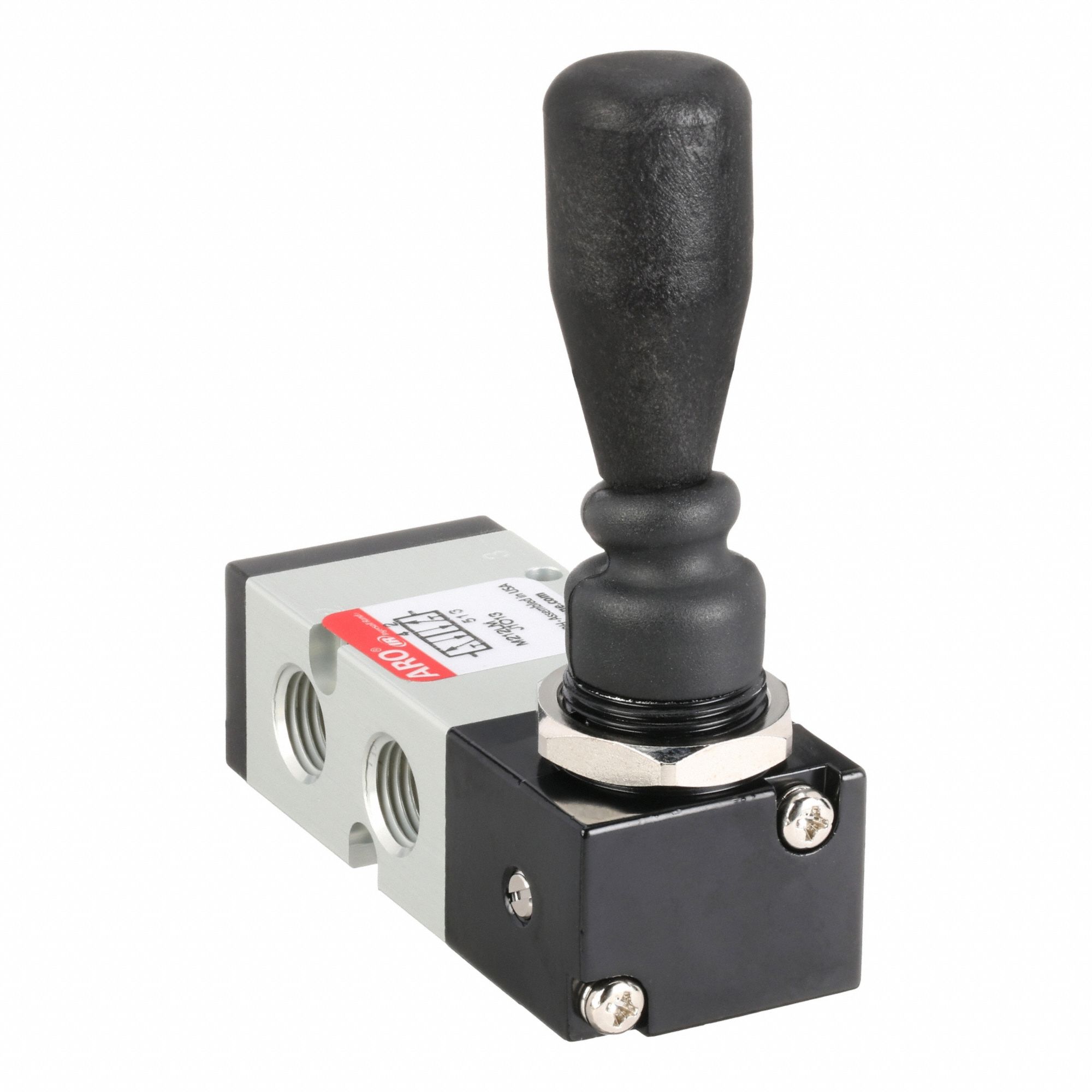 Manual Air Control Valve: MaxAir, Four-Way / Two-Position, Knob, Black, 26 scfm Flow Rate - Max