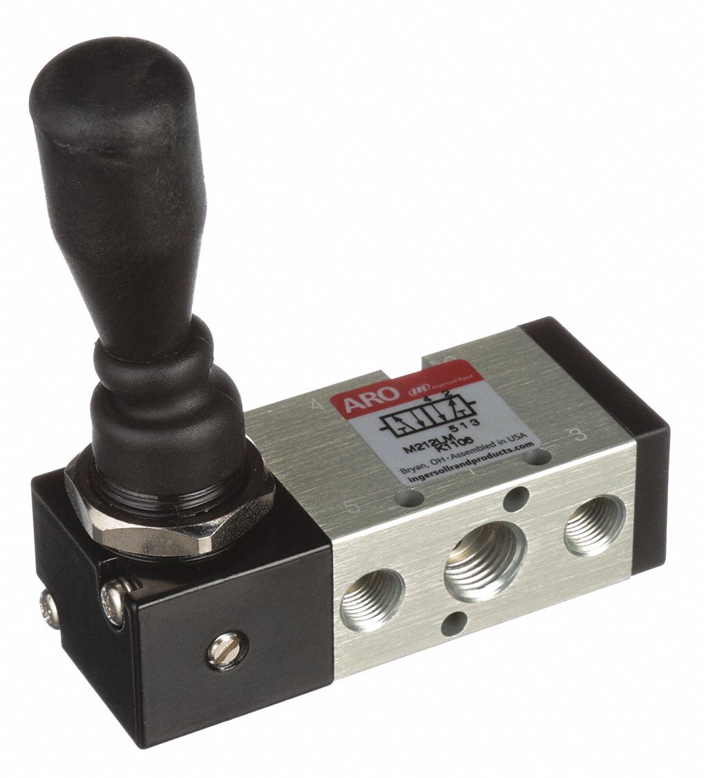 MANUAL AIR CONTROL,4-WAY,2-POSITION,1/4"