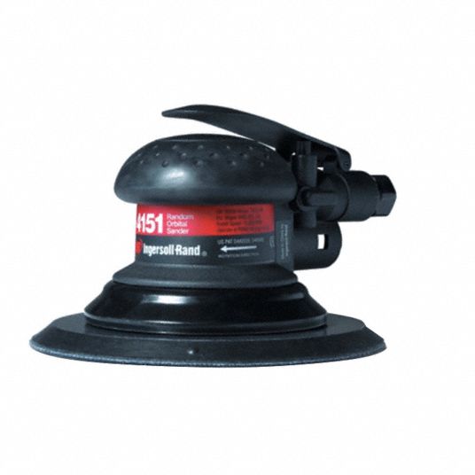 INGERSOLL RAND, 6 in, Adhesive-Backed, Air Orbital Sander - 1MM30