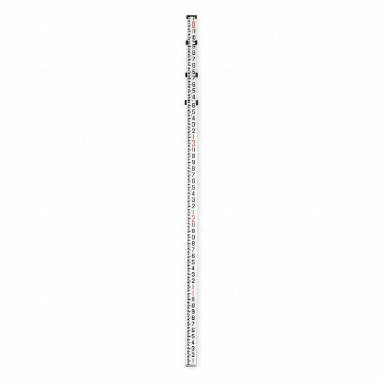 DEWALT Telescoping Leveling Rod: Telescoping, 16 ft, Laser Levels, 1/8 in/1  ft/1 in, Aluminum