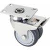 Low-Profile Easy-Turn Medical Plate Casters