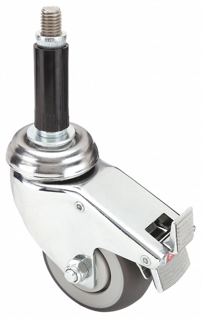 COLSON, 3 in Wheel Dia., 190 lb, DebrisResistant QuietRoll Expanding