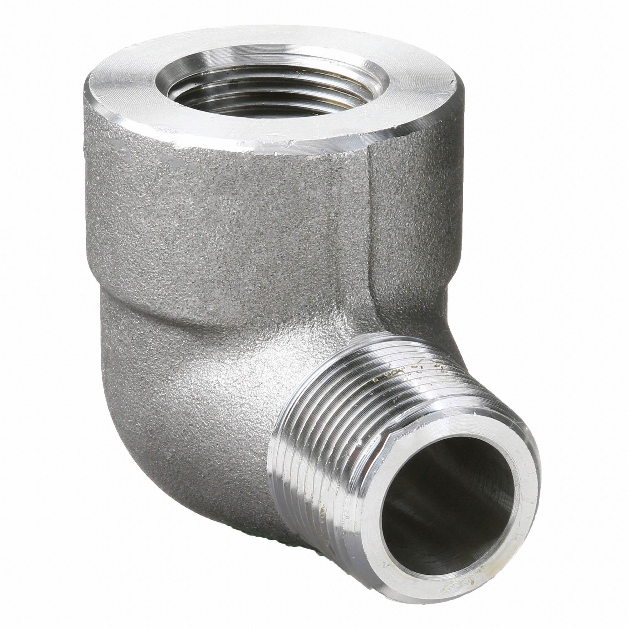 GRAINGER APPROVED Street Elbow, 90 Degrees, FNPT x MNPT, 1/2 in Pipe